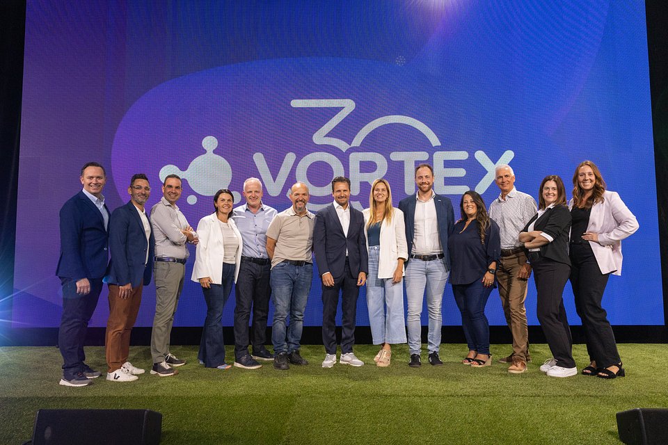 Stephen Hamelin, Founder and CEO (center), alongside the leadership team.