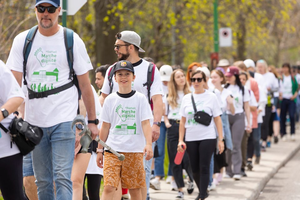 Participants de la 5e édition de la Marche pour la Dignité