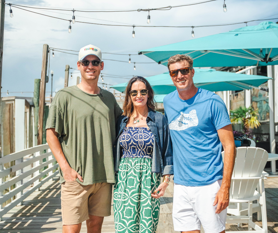 Left to right: Austen Kroll, Erin Santos, Shep Rose