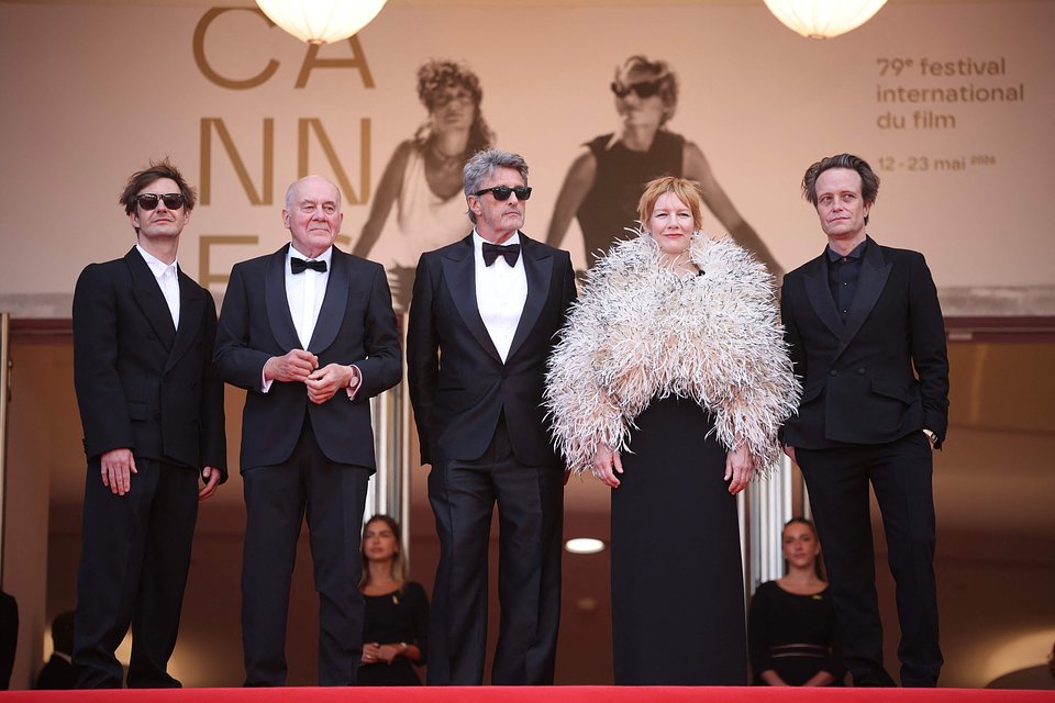 Łukasz Żal, Hanns Zischler, Paweł Pawlikowski, Sandra Hüller, August Diehl (foto VALERY HACHE/AFP/East News)

