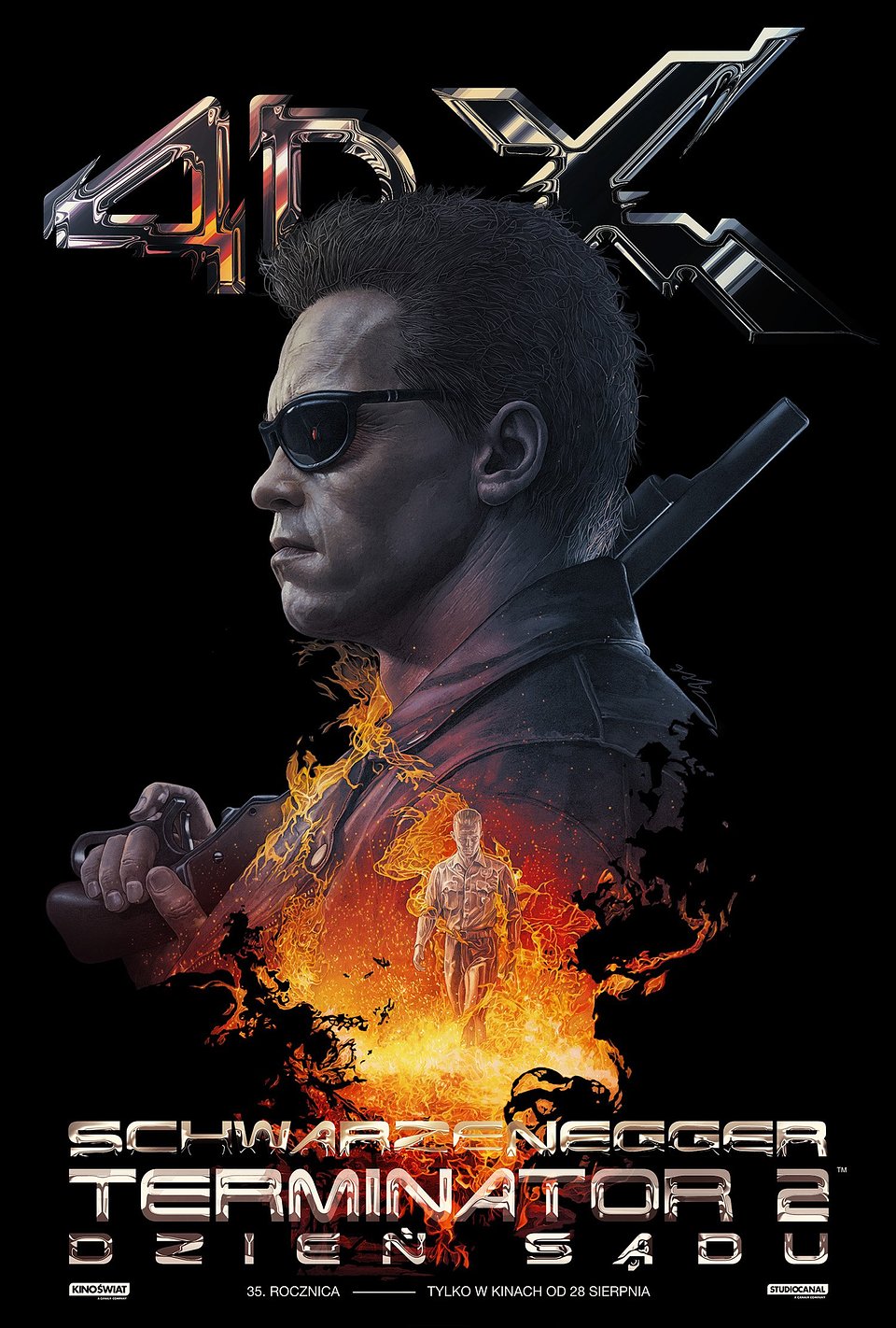 Plakat 4DX "Terminator 2. Dzień Sądu" Gabz