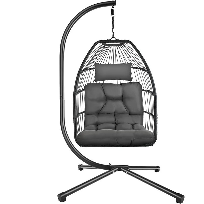 Cadeira Suspensa Ariane com Estrutura e Almofada 160Kg TECTAKE 107x98x202 cm.jpg