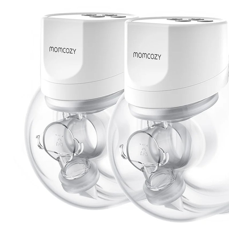 Bomba Tira Leite Elétrica MOMCOZY S12 Pro (Mãos Livres - 3 Modos e 9 Níveis - 24 mm - 2 Unidades - Branco).jpg