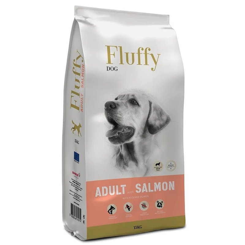 Ração para Cão Adulto Salmão Quantidade 15 kg FLUFFY.jpg