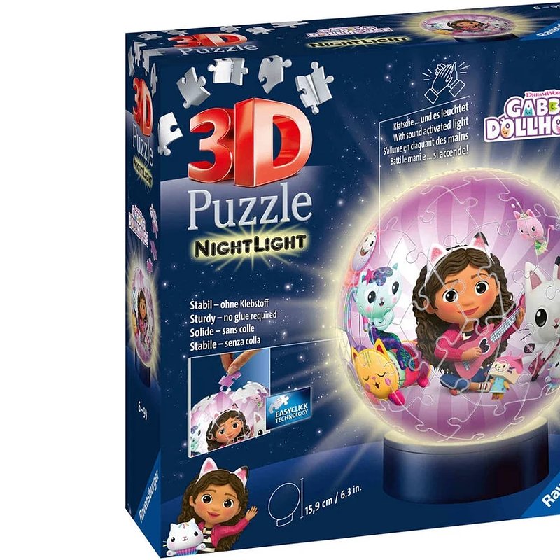 08. Puzzle 3D Candeeiro Gabby's Dollhouse 72 Peças RAVENSBURGER (Idade Mínima Recomendada 6 Anos).jpg