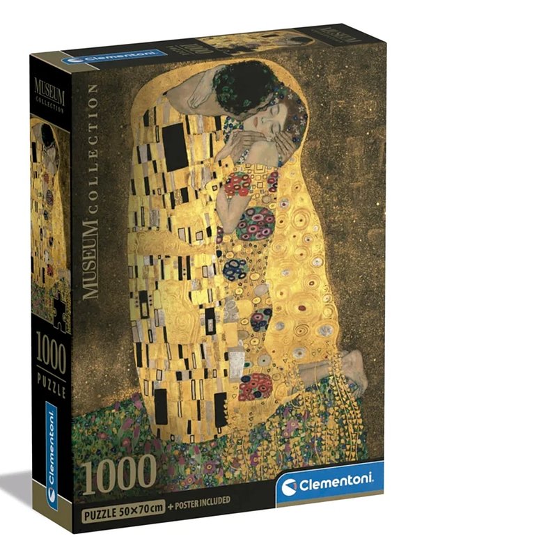 02. Puzzle CLEMENTONI Museum Collection Klimt The Kiss (1000 peças - Idade Mínima14 anos).jpg