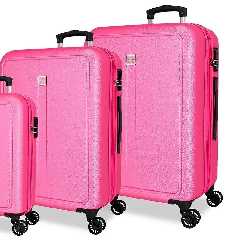 05. Conjunto de 3 Malas de Viagem ROLL ROAD Camboya Rosa.jpg
