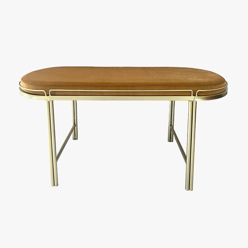 Banqueta de Veludo e Metal Mostarda PVP 89,00€.jpg