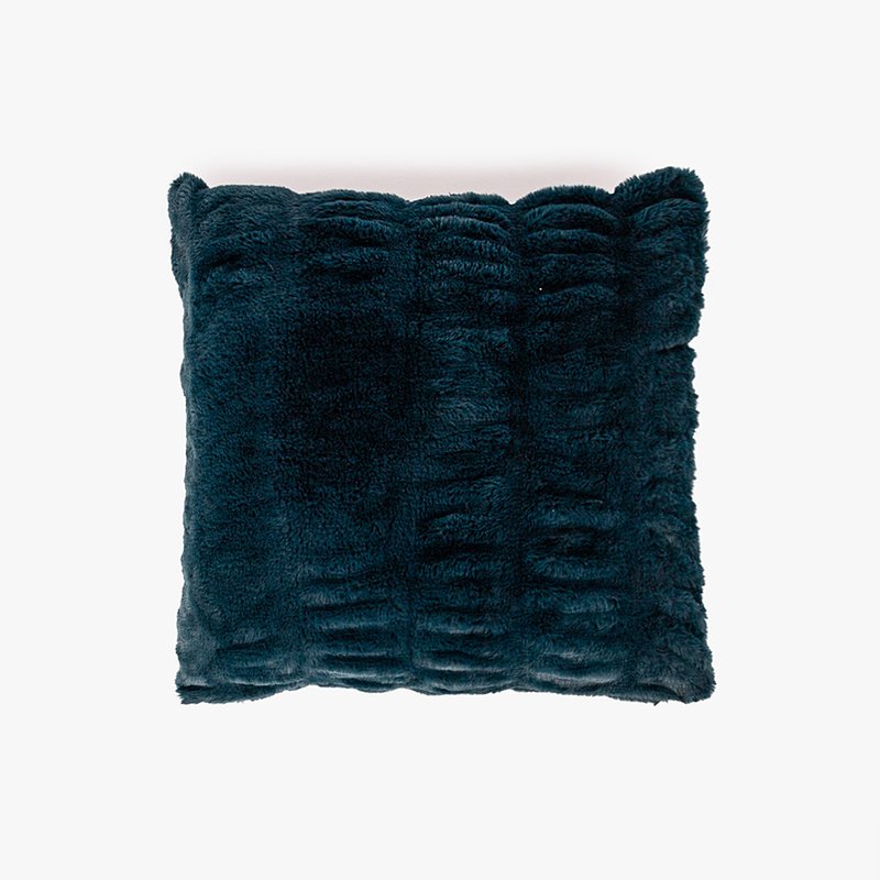Capa de Almofada de Pelo sintético Azul Escuro Alaska PVP 19,99€.jpg