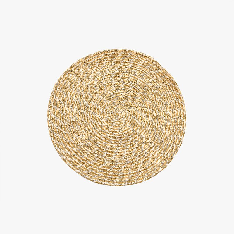Individual de Algodão Mesclado Amarelo.jpg
