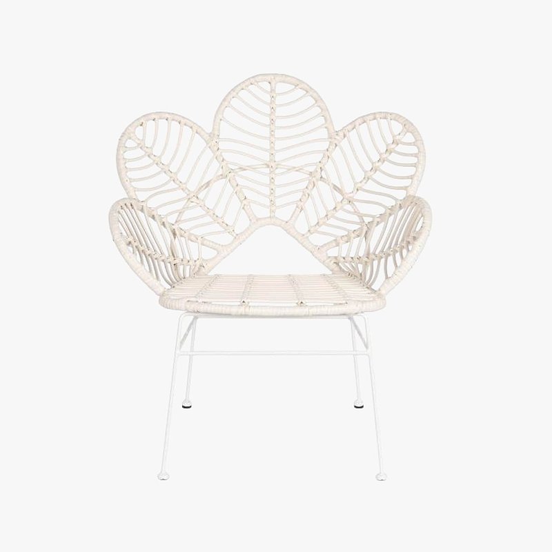 Cadeira em Metal e Rattan Folhas Branca PVP 119,20€.jpg