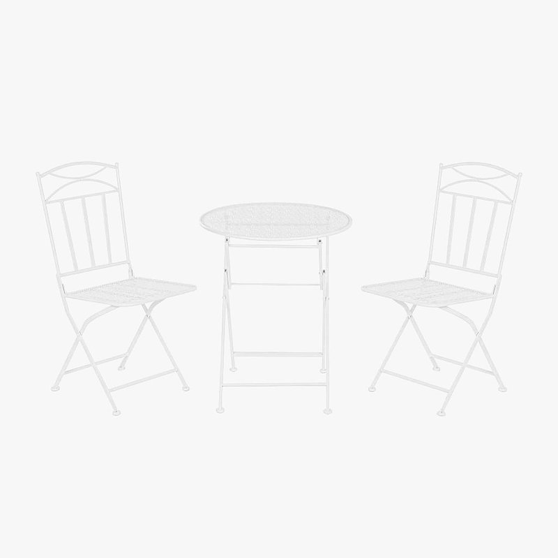 Conjunto de mesa e duas cadeiras em metal com folhas branco PVP 119,20€.jpg