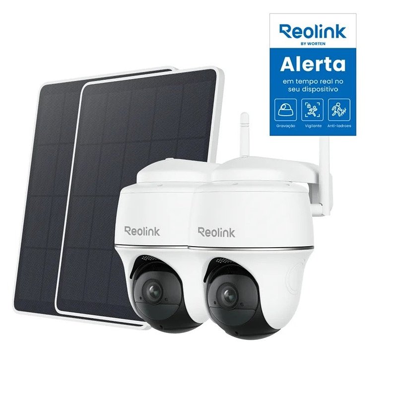 04. Worten_Kit Segurança 2 - Câmaras REOLINK Argus Series B420 com Painel Solar (WiFi - 3MP - Branco).jpg