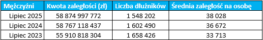 Źródło: Rejestr Dłużników BIG InfoMonitor i baza BIK