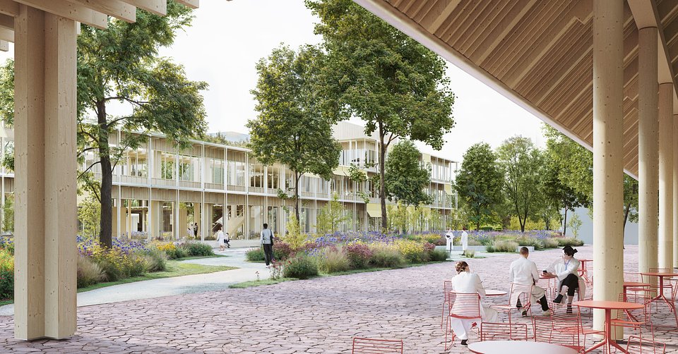 Arup, Wizualizacja koncepcji kampusu Maxa Plancka, © Atelier Tata