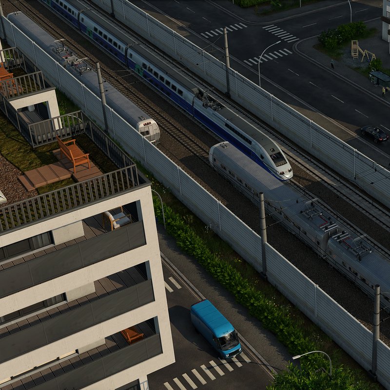 Highspeed Trains in Downtown.jpg
