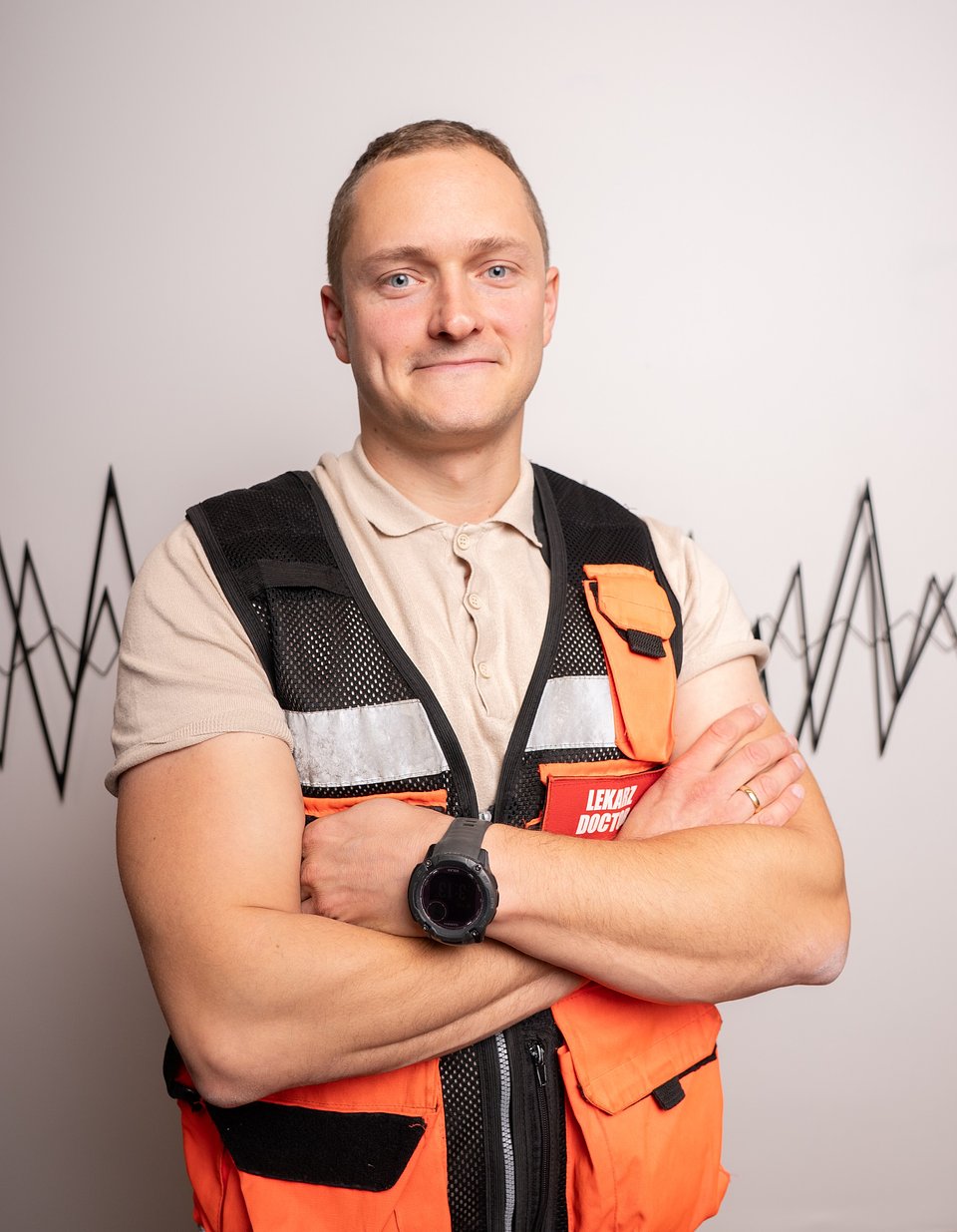 Marek Łabno, lekarz medycyny rodzinnej, prowadzący program "Lekarz dyżurny" na antenie Radia RMF24
