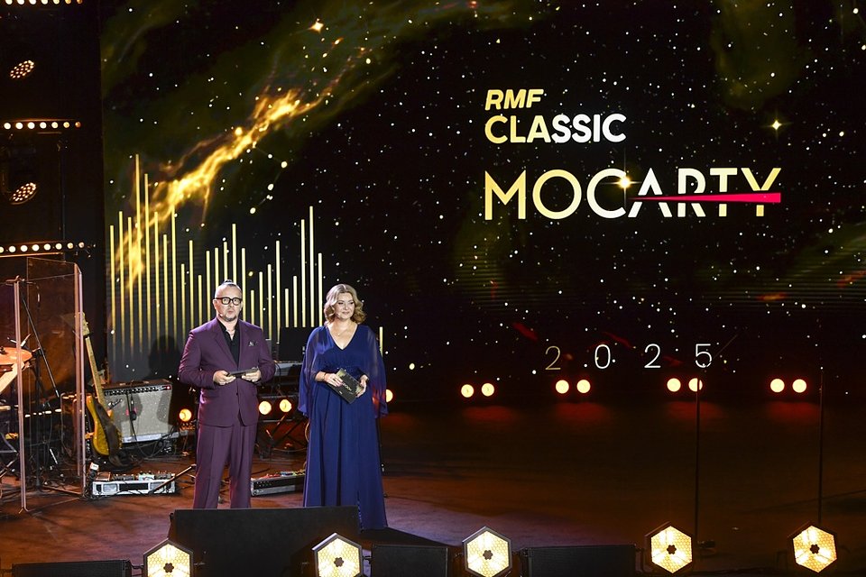 Dziennikarze RMF Classic – Łukasz Wojtusik i Katarzyna Hnat, fot. Bartłomiej Szopa / AKPA