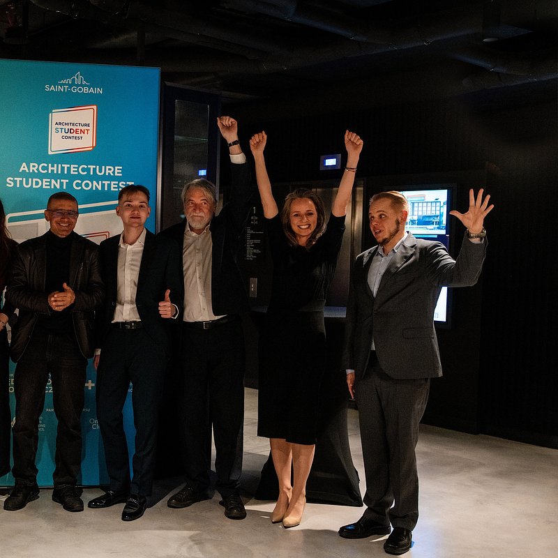 I miejsce oraz wyróżnienie w kategorii „Design” – zespół Julia Będkowska, Daniel Bobrowski, Paulina Olschowka, promotorka dr inż. arch. Aleksandra Witeczek. (3).jpg