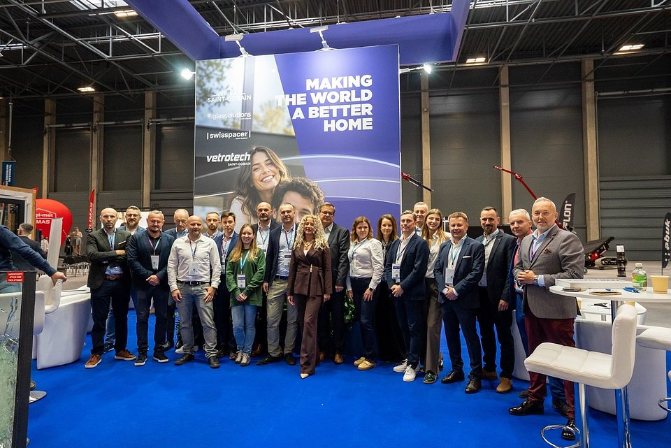 Stoisko Grupy Saint-Gobain na WinDoGlass Innovation 2026. Źródło: materiały Saint-Gobain.