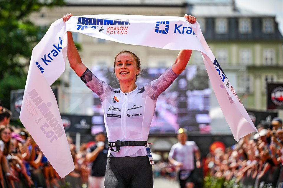 Katrine Græsbøll Christensen - zwyciężczyni IRONMAN 70.3 Kraków w kategorii Kobiet / Fot.: Patrycja Adaszewska