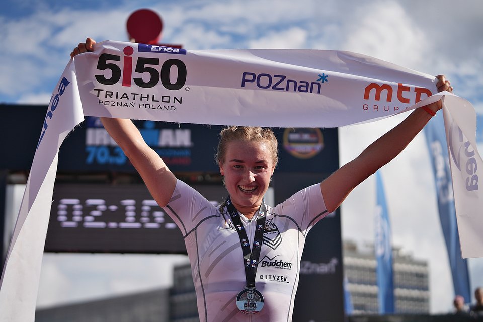 Martyna Witecka - najszybsza kobieta Enea 5150 Triathlon Poznań / Fot.: Bartek Zborowski