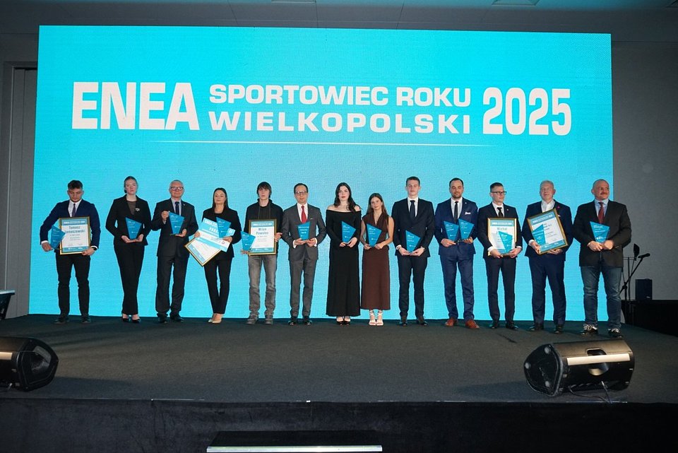 Laureaci Rankingu Enea Sportowiec Roku Wielkopolski 2025. / Fot. Waldemar Wylegalski / Głos Wielkopolski