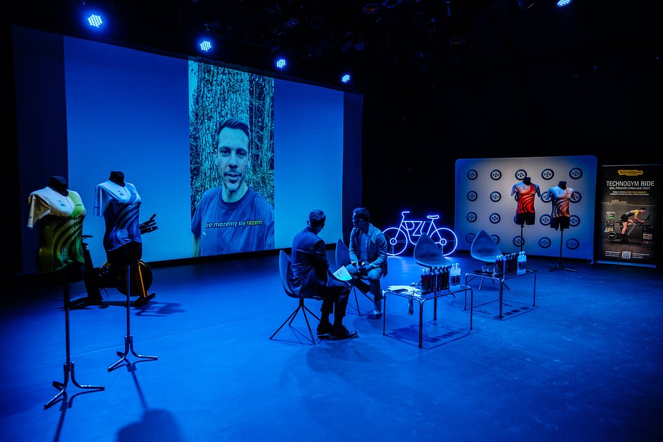 Na ekranie Philippe Gilbert / Fot.: Bartek Syta / Sport Evolution