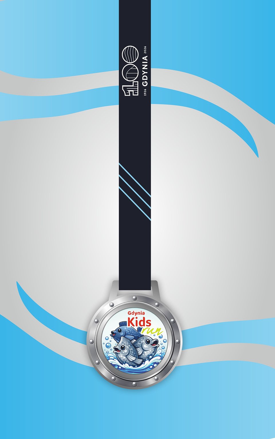 Medal dla uczestników Gdynia Kids Run