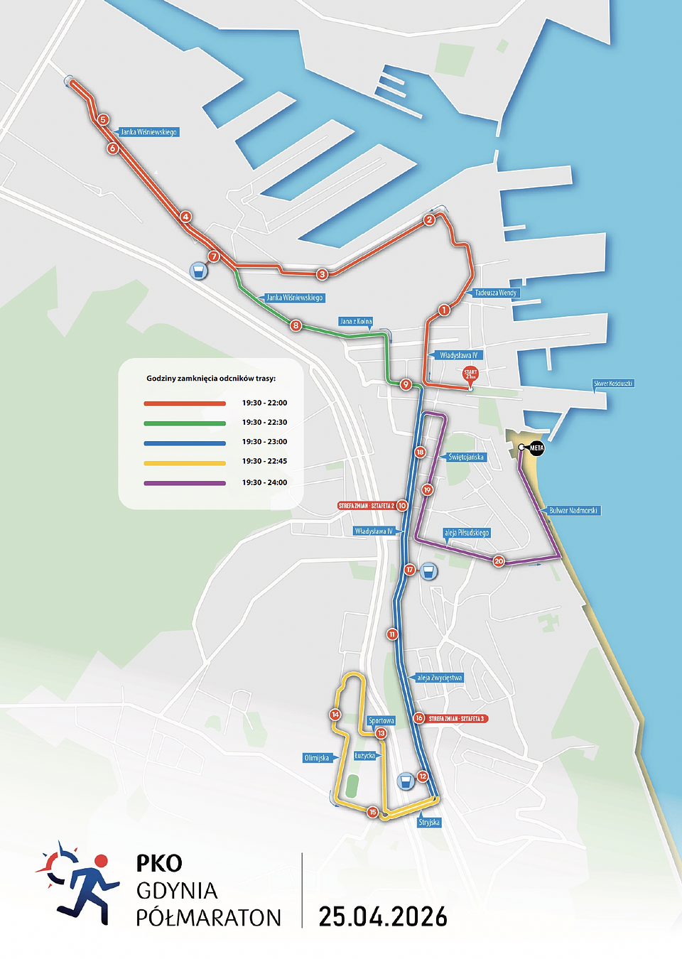Plan ograniczeń ruchu podczas PKO Gdynia Półmaratonu