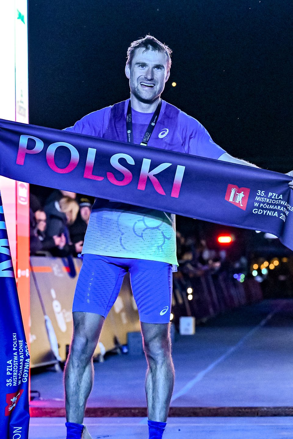 Adam Nowicki - Mistrz Polski w Półmaratonie 2026 / Fot.: Łukasz Recki / Sport Evolution