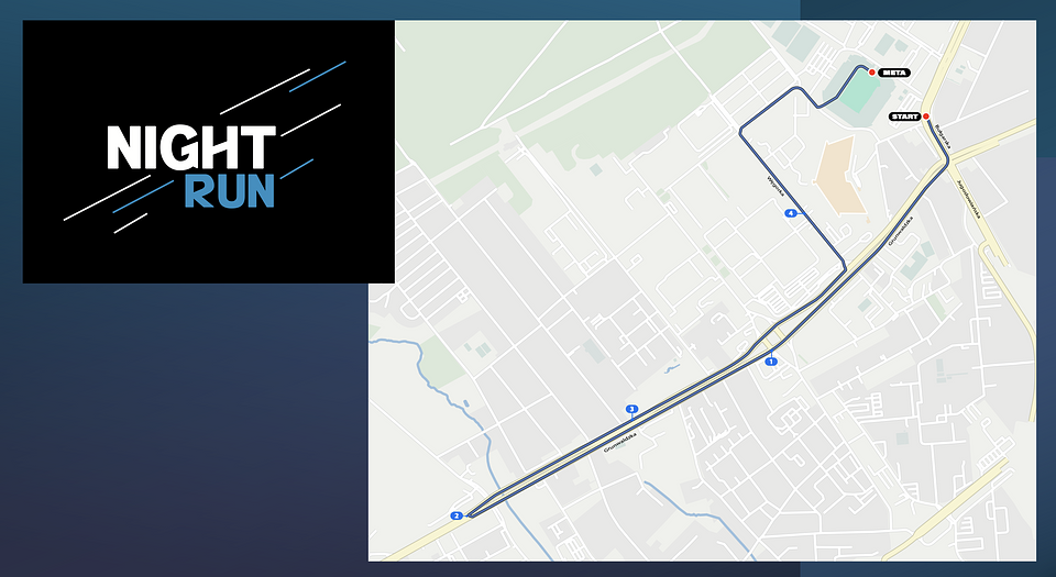 Trasa Night Run Poznań
