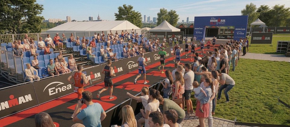 Wizualizacja mety Enea IRONMAN 70.3 Warsaw