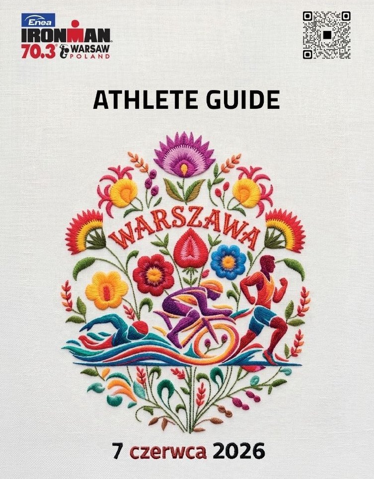 Okładka informatora dla uczestników Enea IRONMAN 70.3 Warsaw 2026