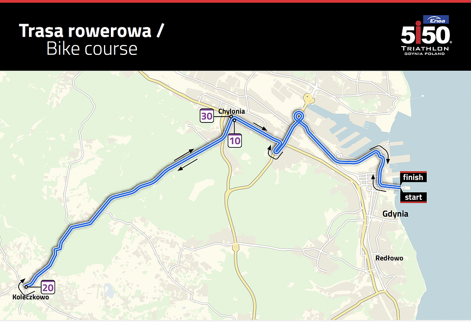 Trasa rowerowa 5150 Triathlon Series