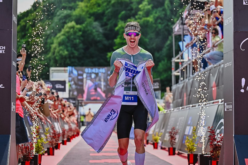 Maximilian Sperl - zwycięzca Enea IRONMAN 70.3 Gdynia / Fot.: Przemek Świderski / Sport Evolution