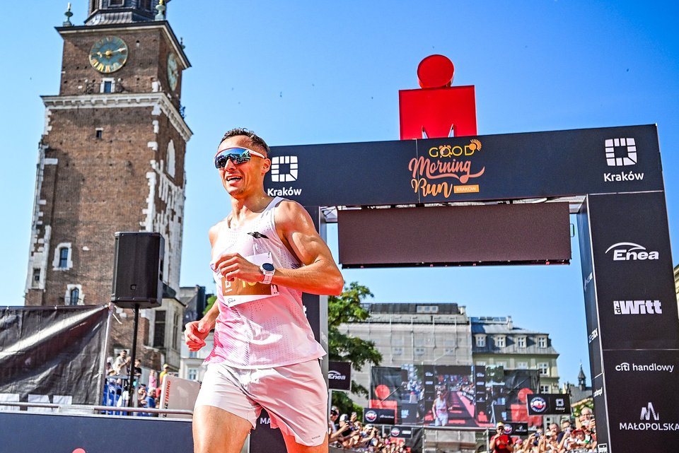 Adam Czerwiński - zwycięzca Good Morning Run / Fot.: Bartłomiej Zborowski / Sport Evolution