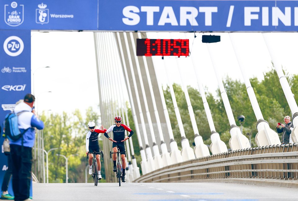 Filip Arciszuk - zwycięzca PZU Gran Fondo Warszawa na dystansie Family Fondo / Fot.: Filip Naumienko / Sport Evolution