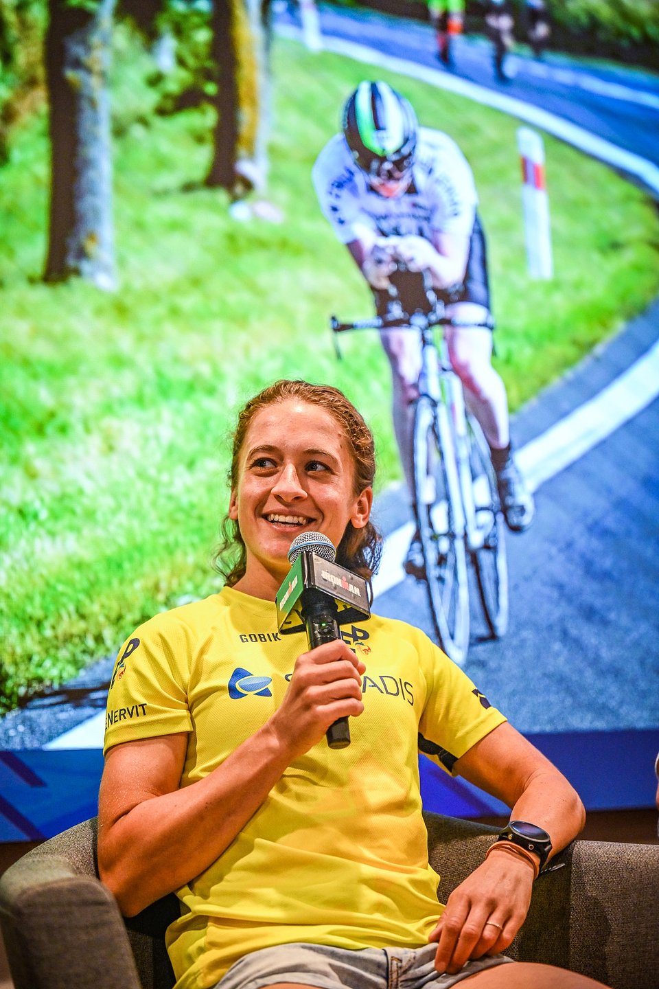 Agnieszka Gadomska - uczestniczka Enea IRONMAN 70.3 Poznań, zawodniczka PRO  / Fot.: Bartek Zborowski / Sport Evolution