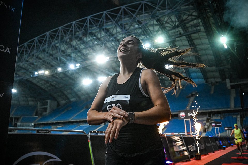 Nela Radlińska - zwyciężczyni Night Run Poznań w kategorii kobiet / Fot.: Bartek Zborowski / Sport Evolution