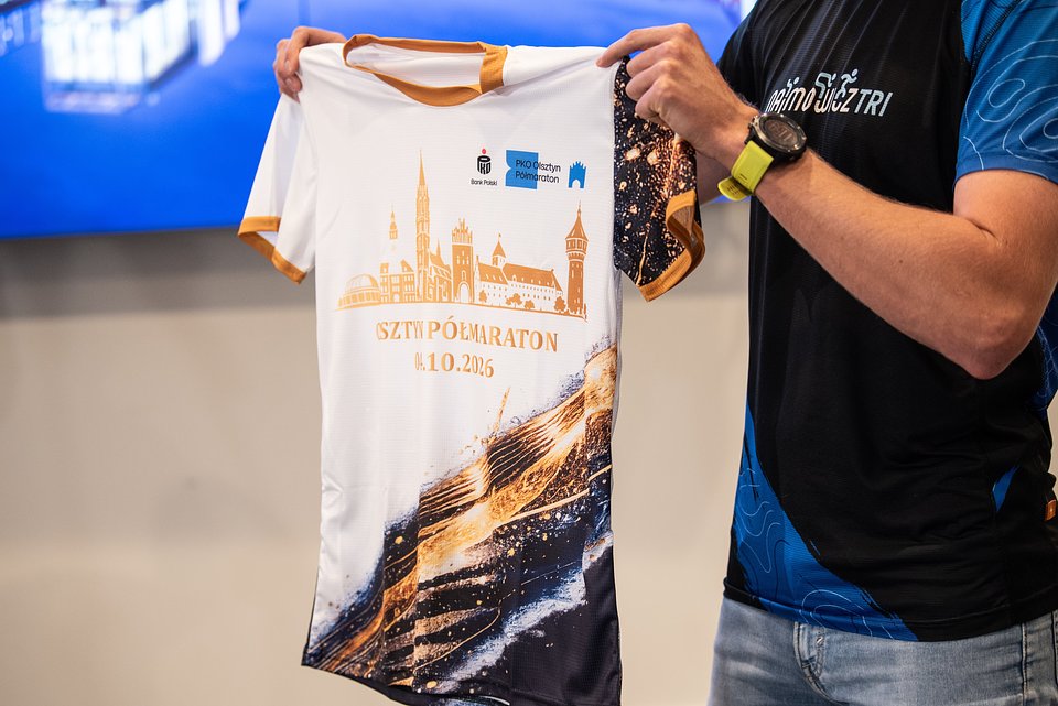 Projekt koszulki finishera PKO Olsztyn Półmaratonu / / Fot.: Agnieszka Małgorzata Torba / Sport Evolution