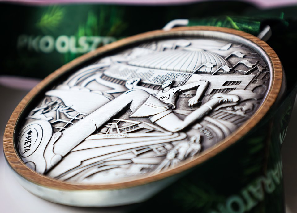 Medal finishera PKO Olsztyn Półmaratonu