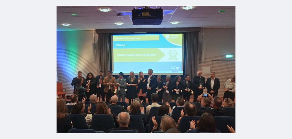 UNDP Uzbekistan earns Procura+ Award for Global Initiative of the Year