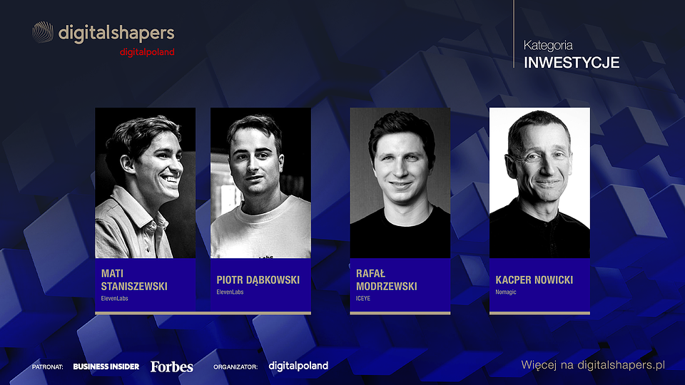 Digital Shapers 2025 w kategorii "Inwestycje"