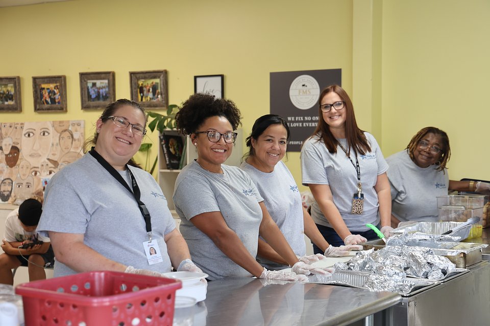 City of Temple Housing & Development staff members volunteer at Feed My Sheep 