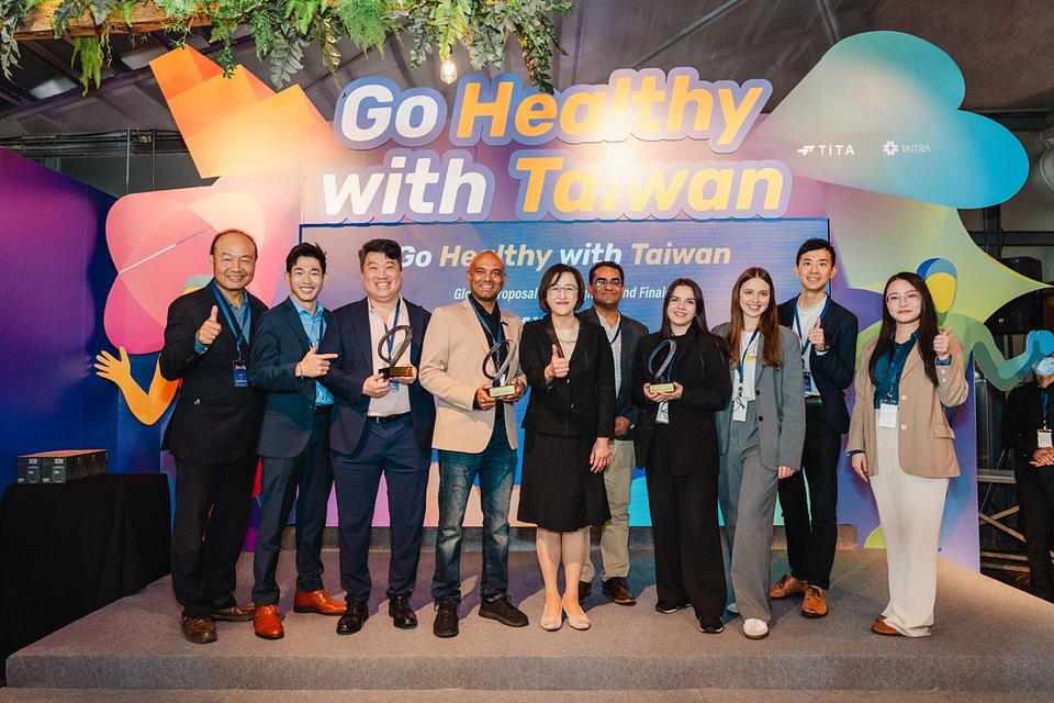 Teams from the United States, Ukraine, and Switzerland were selected as the winners of the “Go Healthy with Taiwan” Global Proposal Campaign.