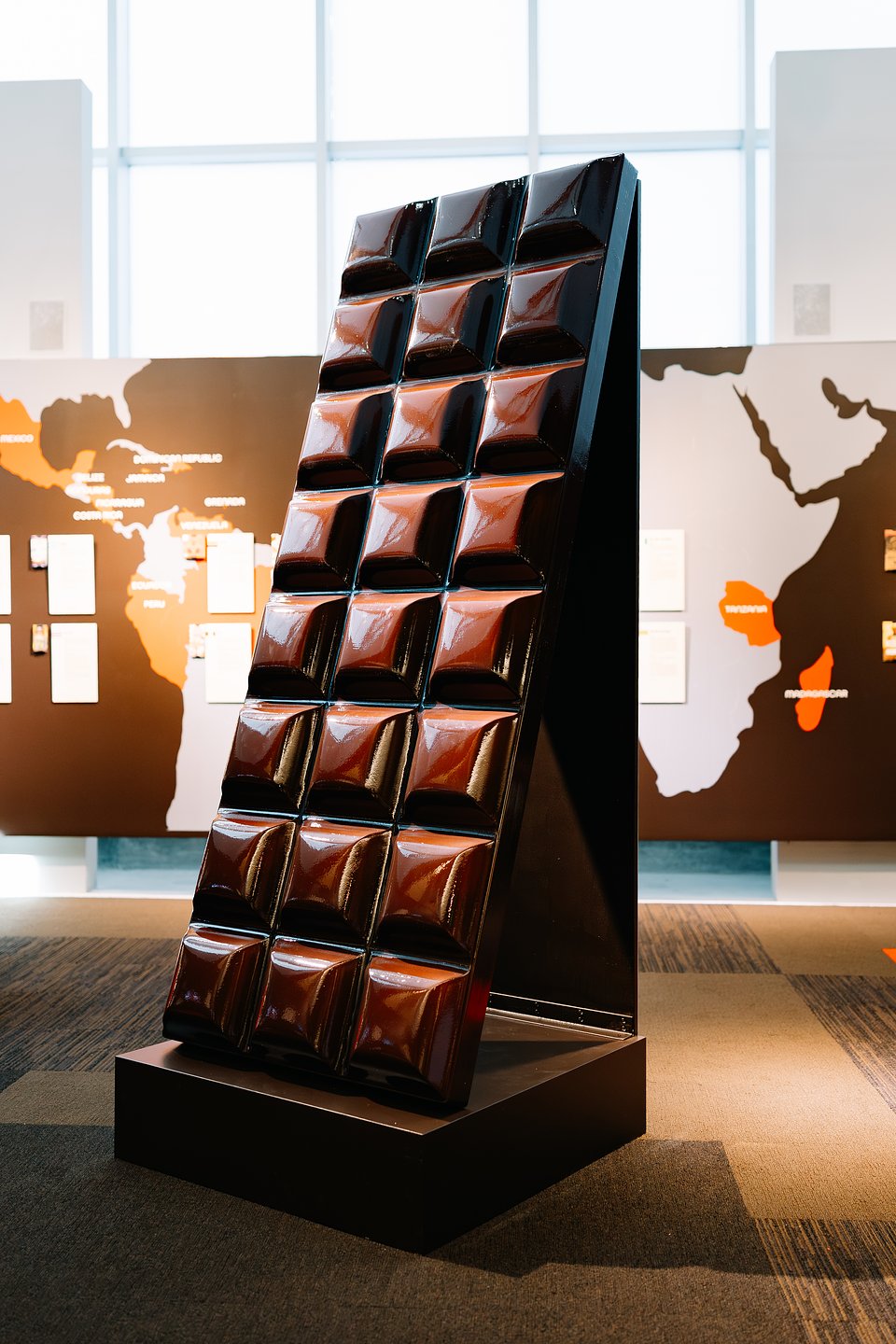 Giant Chocolate Bar on display in BITTERSWEET_ The Design of Chocolate_Shot by James Ly_Courtesy of MODA.jpg