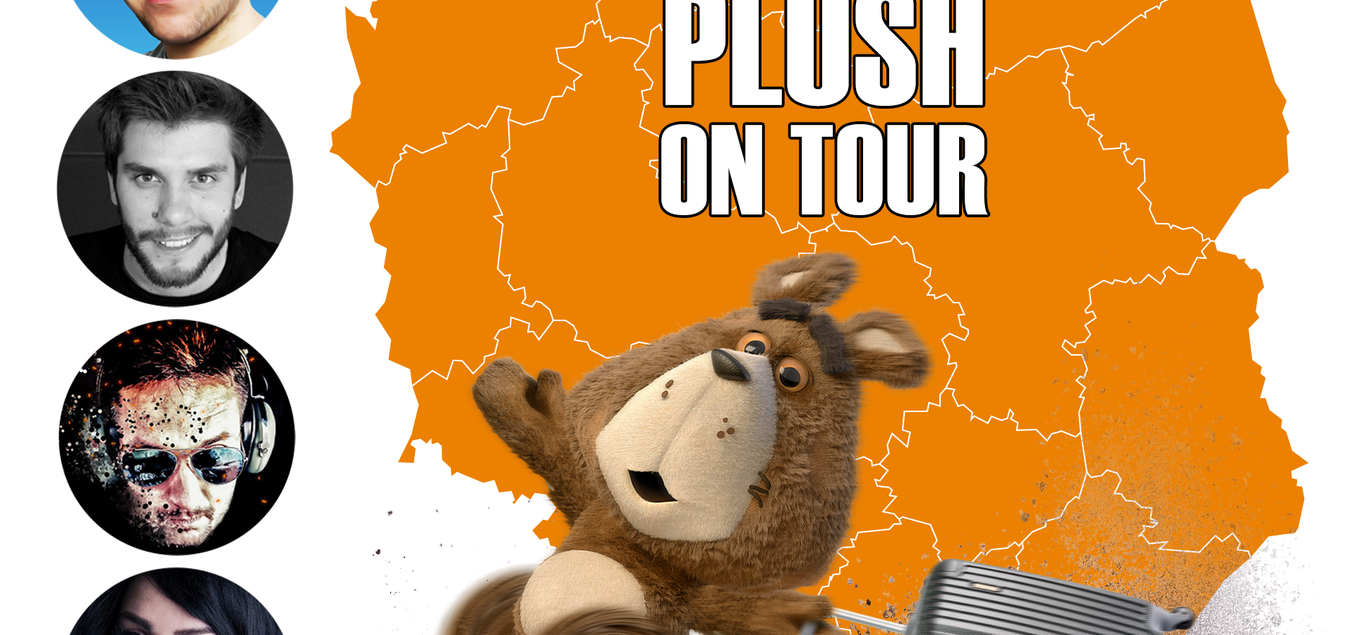 Plush on Tour - infuencerzy zachecają do rejestracji kart w sieci Plush