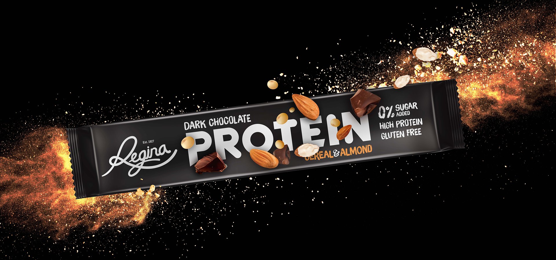 Novo Regina Protein com packaging da BrandCook