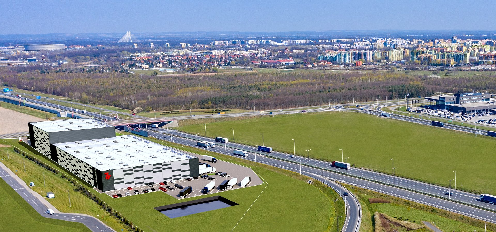 7R City Flex high-bay warehouse under construction in Wrocław, Poland